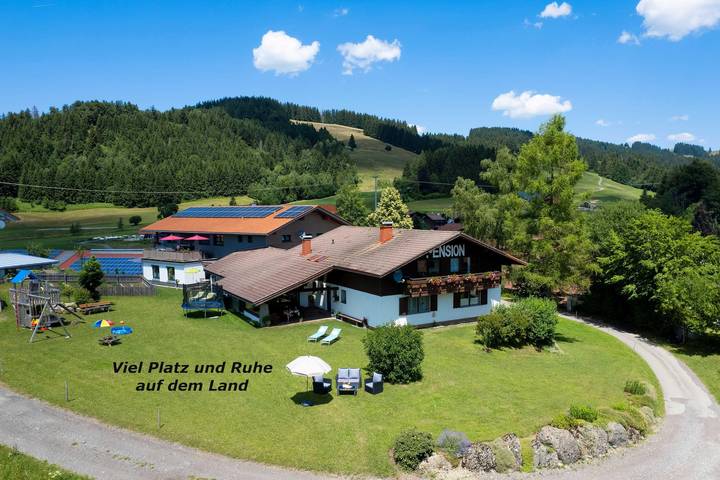 Pension für 5 Personen, mit Terrasse und Garten im Allgäu