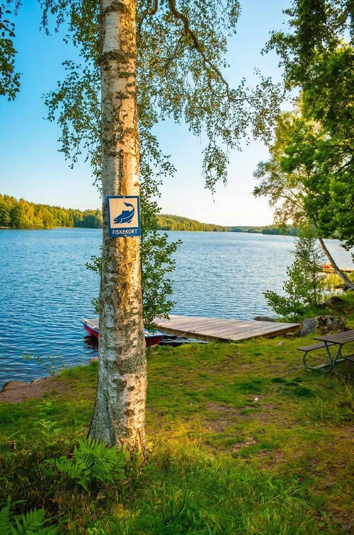 Ferienhaus für 7 Personen, mit Terrasse und Garten sowie Sauna und Seeblick in Ödeshög - 3