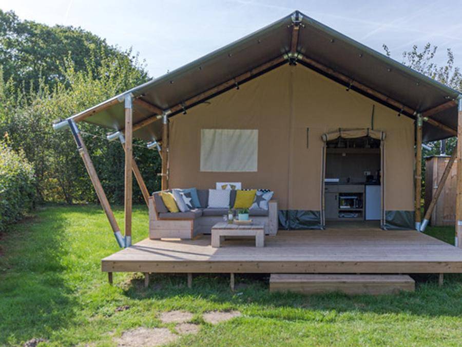 Camping Le Lignon - Canvas and wooden tent 5 persons - Safari in Le Chambon-sur-Lignon, Massif Central