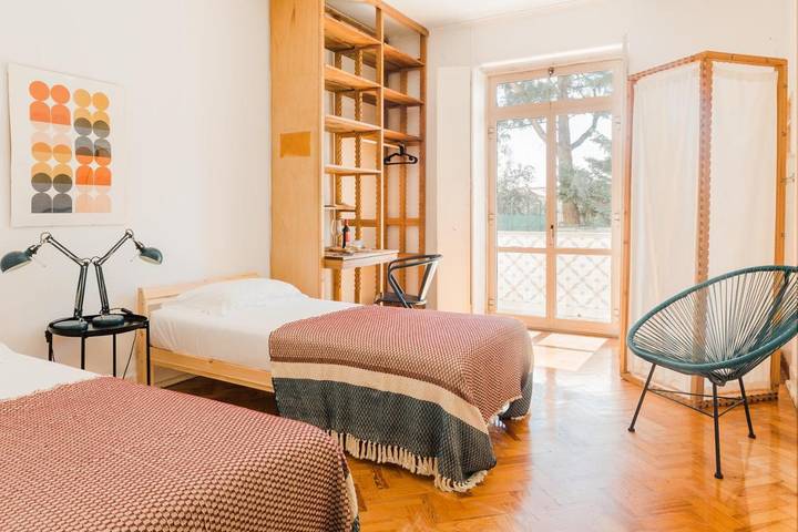 Pousada para 2 pessoas, com jardim e terraço e ainda vista, com animais de estimação em Estrela