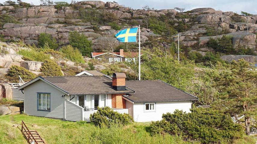 Ferienhaus für 6 Personen, mit Terrasse und Ausblick sowie Garten in Sotenäs und Umgebung