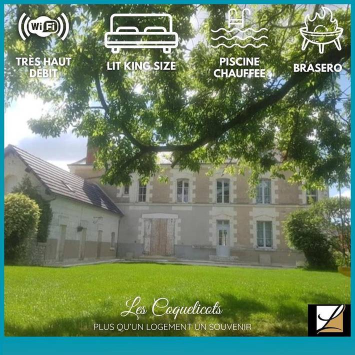 Location de vacances pour 20 personnes, avec piscine ainsi que jardin et vue à Mareuil-sur-Cher - 3