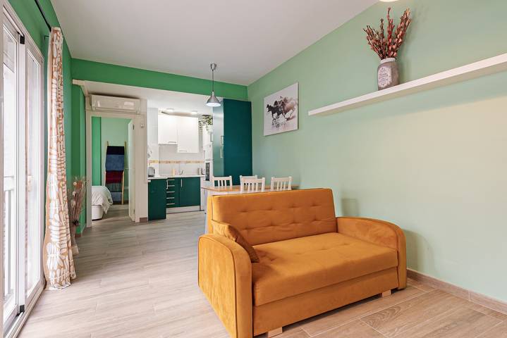 Entire apartment, Apartment 'Green Flat In City Center' with Wi-Fi and Air Conditioning in Málaga Central District, Malaga
