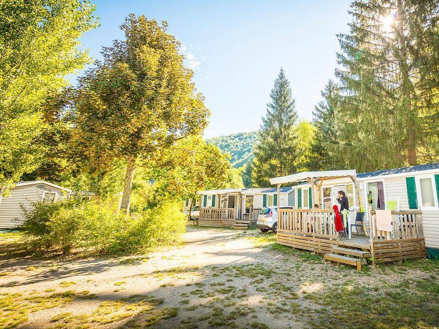 Flower Camping Le Pont du Tarn - Mobilheim 6 personen - Orchidee Premium in Florac-Trois-Rivières, Cevennen