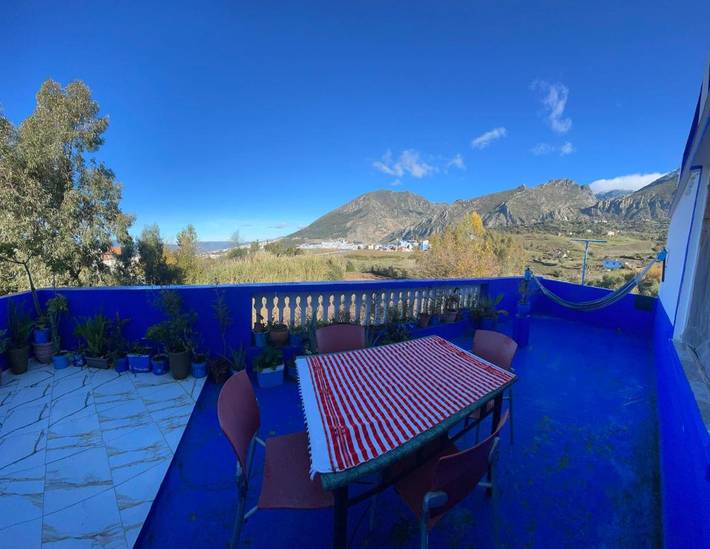 Appartement de vacances pour 5 personnes, avec balcon ainsi que jardin et vue