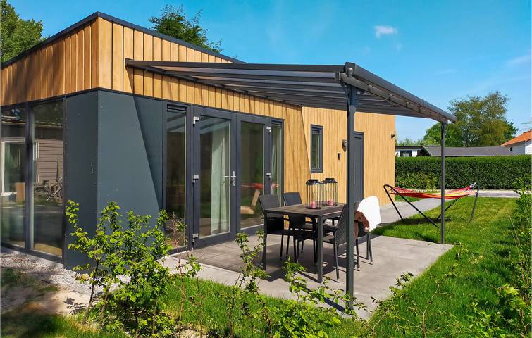 Chalet für 4 Personen, mit Terrasse und Pool sowie Garten, mit Haustier in Zeeland - 3