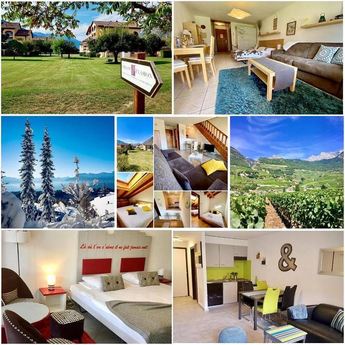 Apartahotel para 2 personas, con Balcón y Terraza además de Jardín y Vistas en Suiza