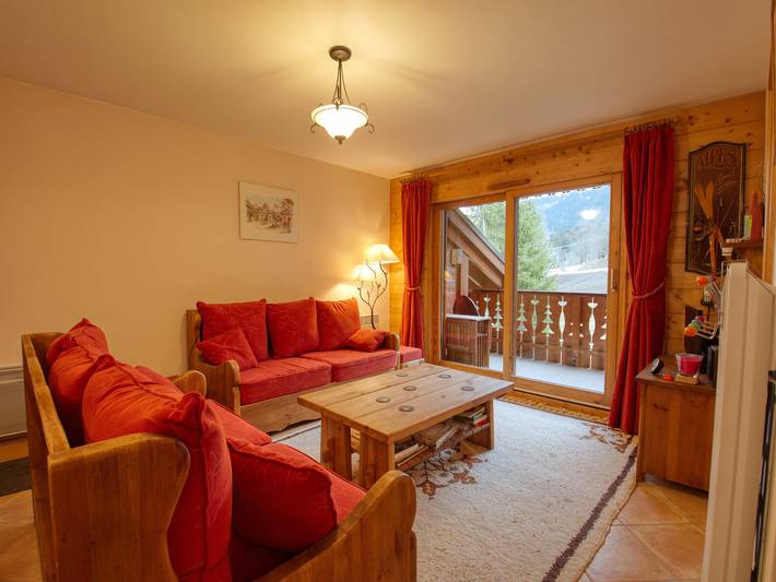 Gîte pour 7 personnes, avec Balcon à Morillon