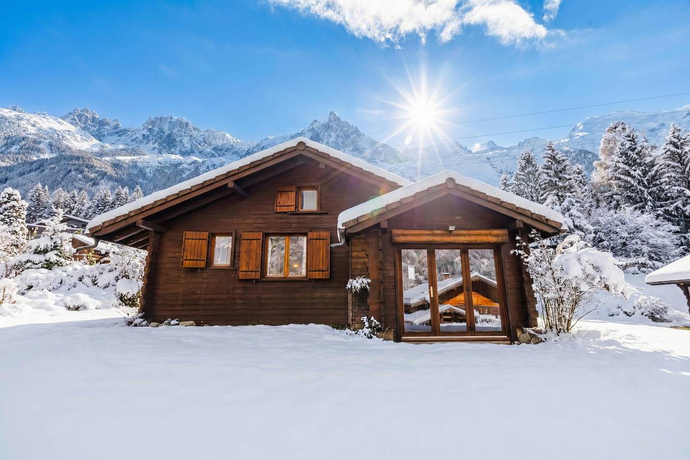 Appartement entier, Chalet des Cristaux cosy alpine style for 5 in Chamonix-Mont-Blanc, Massif du Mont-Blanc