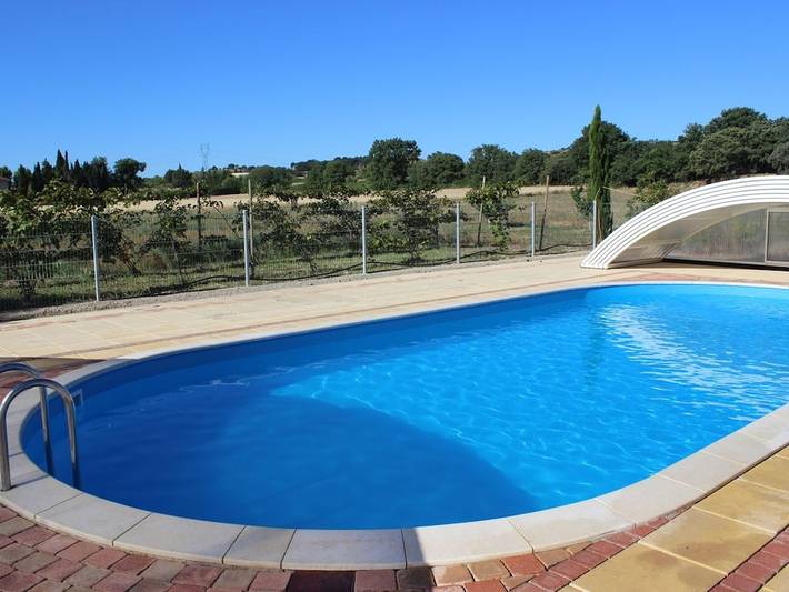 Location de vacances pour 11 personnes, avec piscine ainsi que jardin et terrasse, animaux acceptés à Aspiran - 3