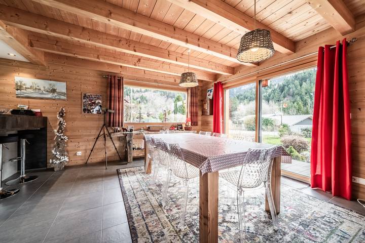 Chalet Le Télémark in Bernex für bis zu 13 Personen mit Blick auf die Dent d’Oche in Bernex, Thonon-les-Bains und Umgebung