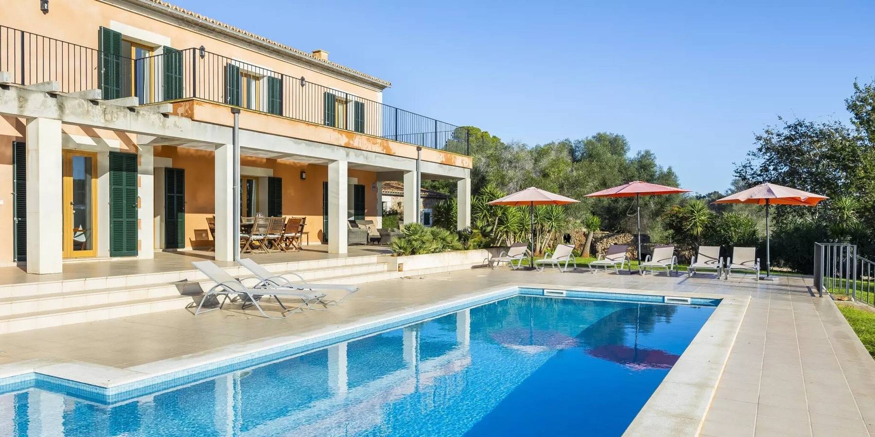 Landhaus 'Son Ropit' mit Bergblick, Wlan und Klimaanlage in Manacor, Mallorca Osten