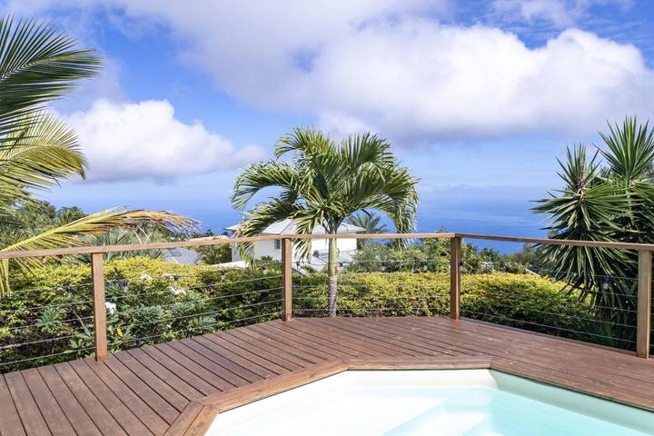 Location de vacances pour 6 personnes, avec vue ainsi que piscine et jardin, animaux acceptés dans La Saline (Saint-Paul) - 3