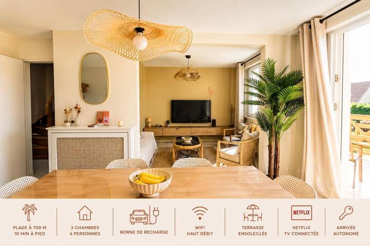 Maison de vacances pour 6 personnes, avec Terrasse et Jardin à Leffrinckoucke