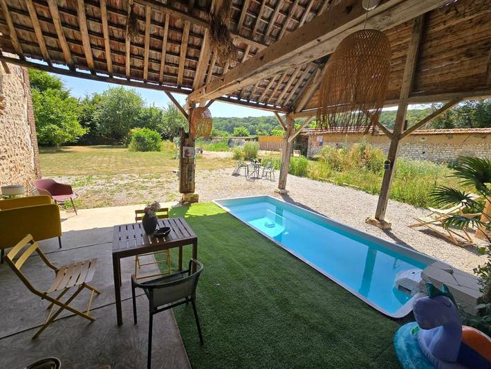 Gîte pour 2 personnes, avec Terrasse et Jardin ainsi que Piscine et Sauna à Heudreville-sur-Eure - 4