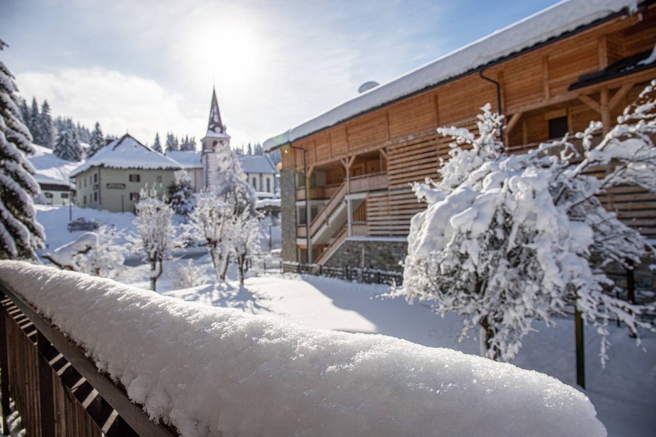 Ganze Wohnung, Ferienwohnung 'C4 - Chalet Tournier' mit Bergblick, Gemeinschaftsgarten und Wi-Fi in Les Gets, Les Portes du Soleil