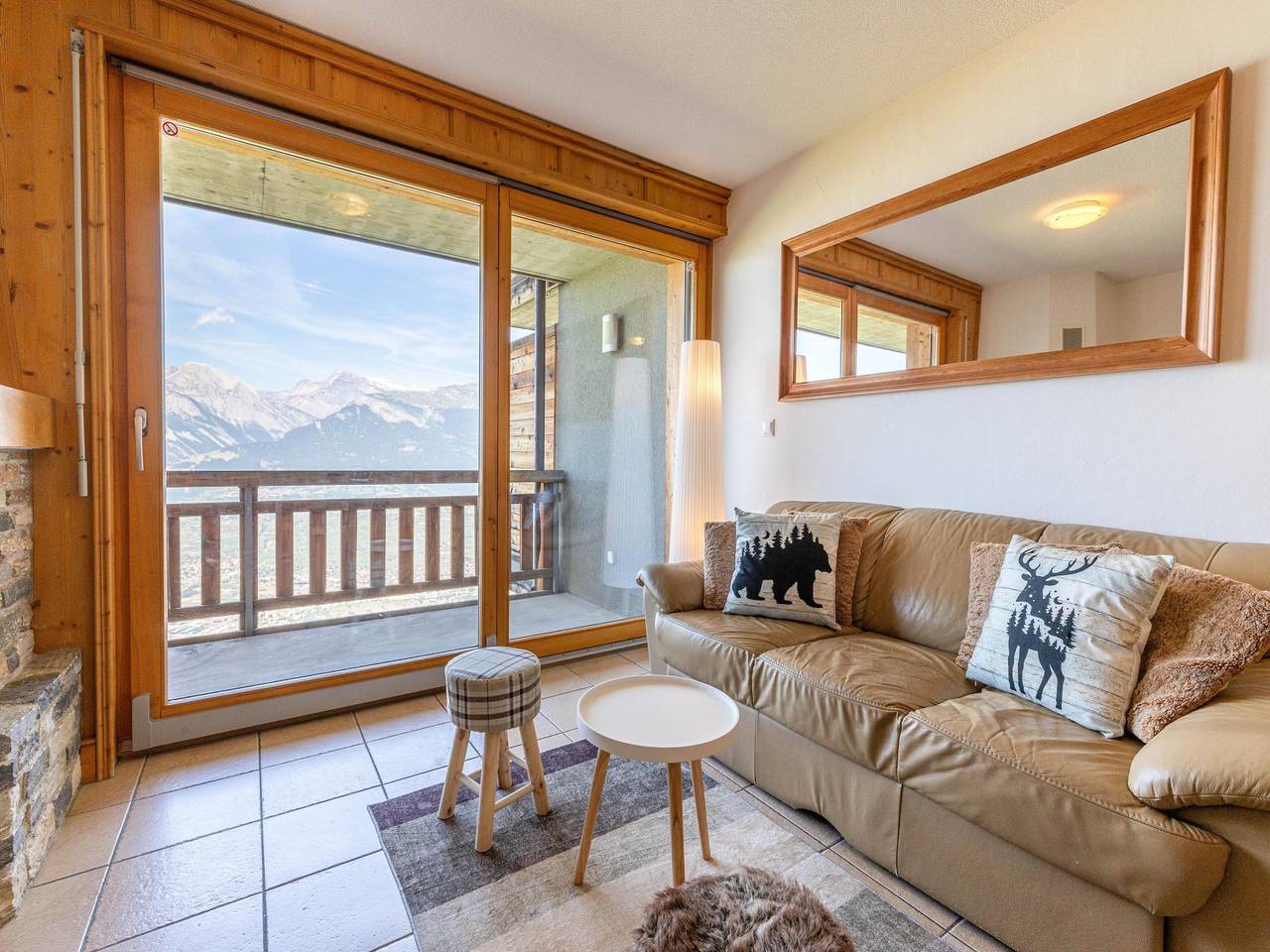 Ganze Wohnung, Schöne Wohnung mit Talblick in Veysonnaz, Walliser Alpen
