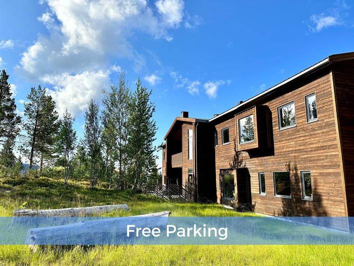 Fjellhytte for 2 personer, med jacuzzi og hage i tillegg til sauna i Finnmark