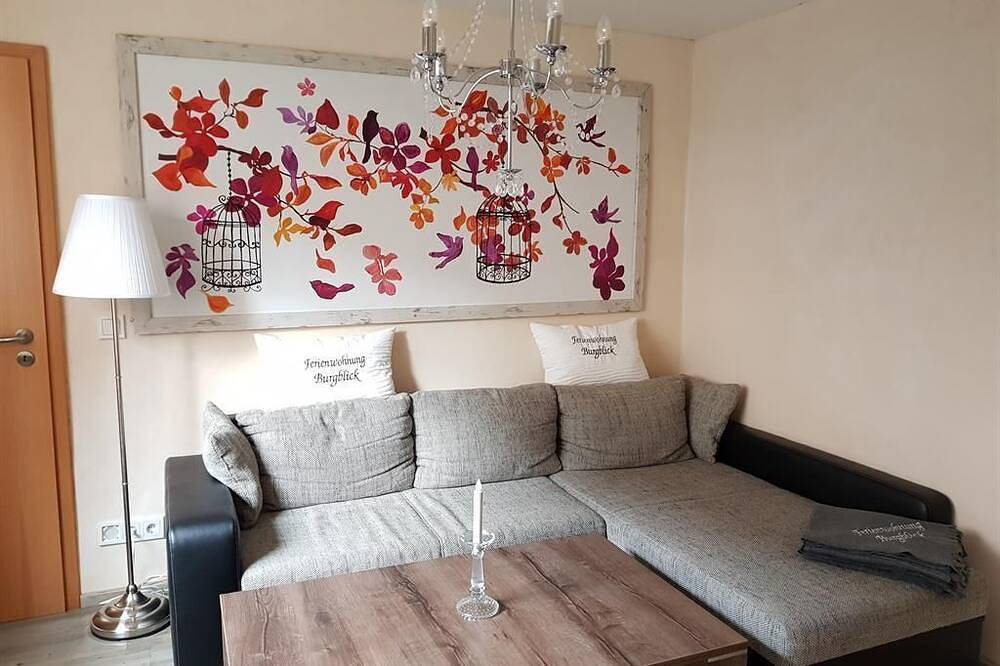 Ferienwohnung Burgblick - 4-Bett-Ferienwohnung douche / toilet, niet-roken, foto 8
