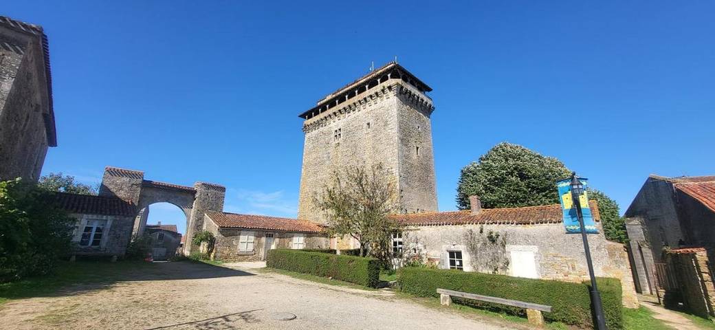 Location de vacances pour 5 personnes, avec terrasse ainsi que piscine et vue, animaux acceptés à Bazoges-en-Pareds - 2