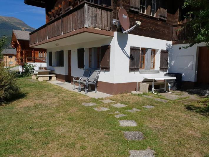Ferienwohnung für 4 Personen, mit Terrasse und Garten sowie Ausblick