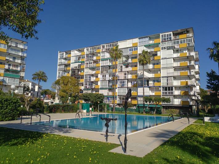 Vakantieappartement voor 4 personen, met uitzicht op zee en tuin in Benalmádena