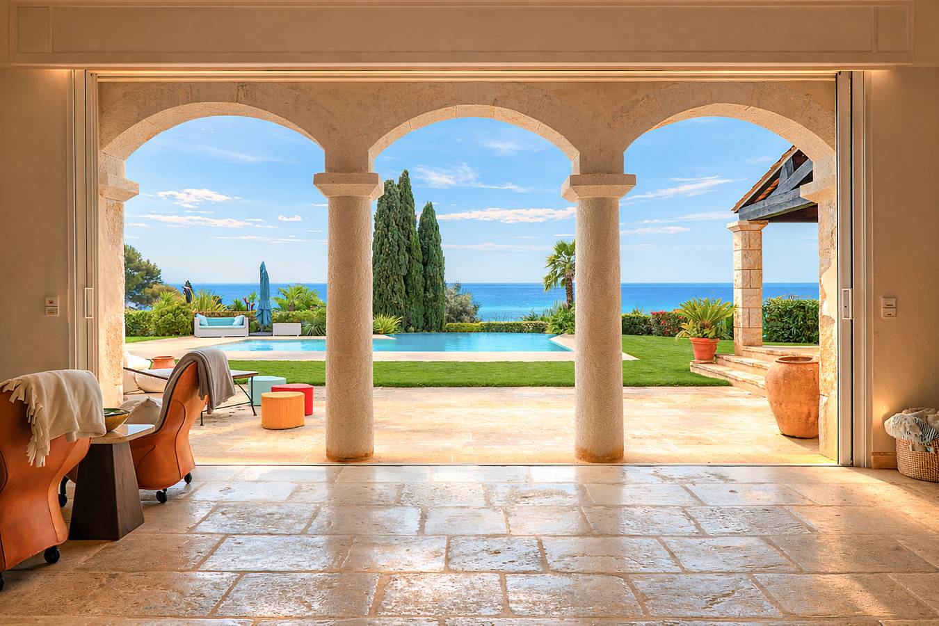 Magnificent Provençal Villa with Swimming Pool and Sea View in Antibes, Mediterranean Coast (France)