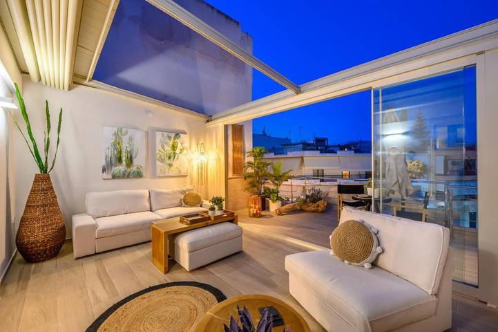 Ferienwohnung für 2 Personen, mit Balkon und Terrasse sowie Ausblick