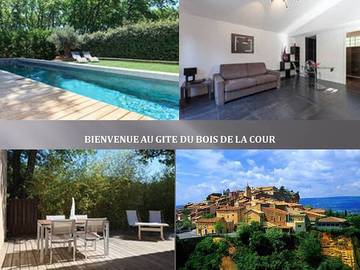 Gîte pour 2 personnes, avec jardin ainsi que piscine et terrasse, animaux acceptés dans le Vaucluse