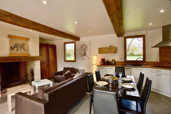 Location de vacances pour 4 personnes, avec vue et jardin à Pierrefitte-en-Auge - 4