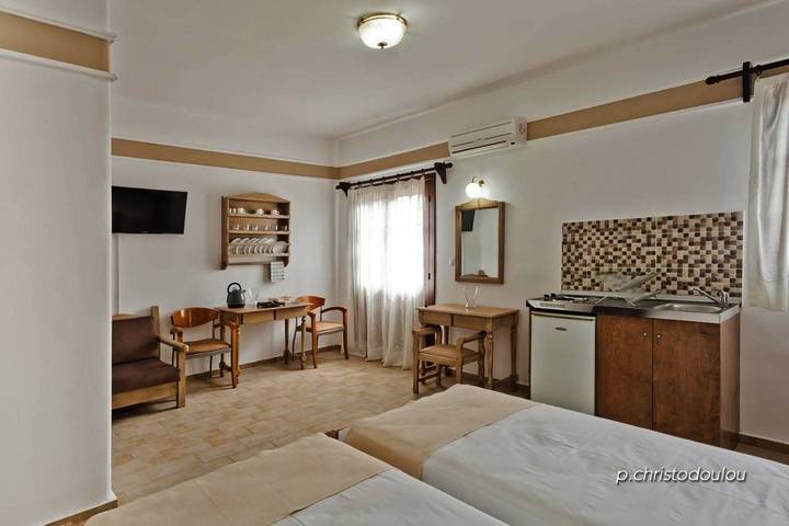Vakantieappartement voor 2 personen, met tuin en uitzicht op Karpathos