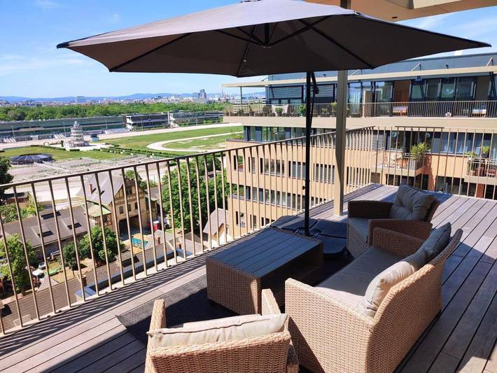 Ferienwohnung für 3 Personen, mit Sauna und Balkon sowie Ausblick in Wiener Prater - 2