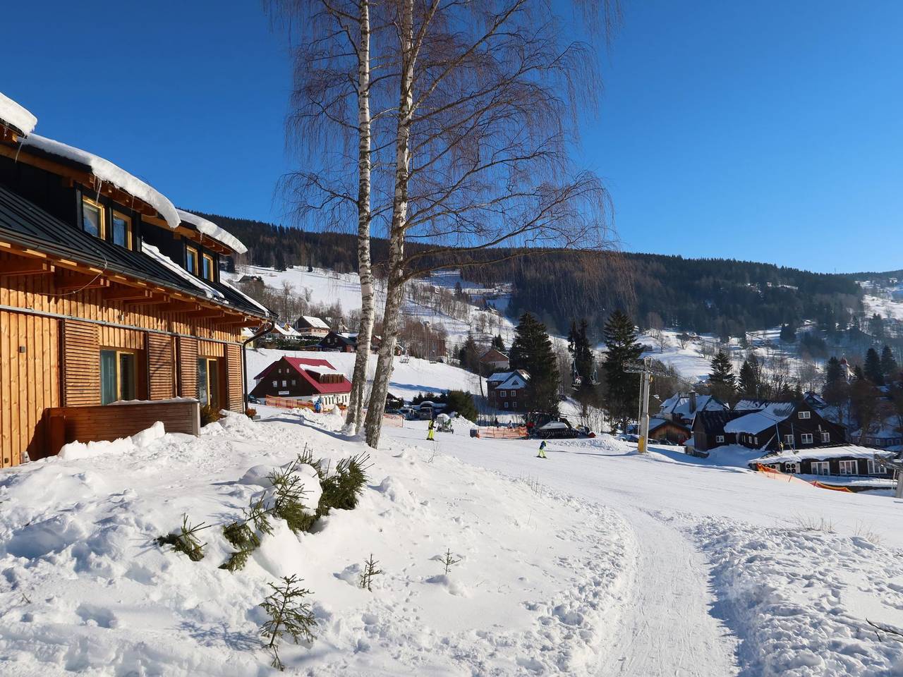 Ganze Wohnung, Ski-In Ski-Out Mountain Duplex Portášky2 in Pec pod Sněžkou, Region Trautenau
