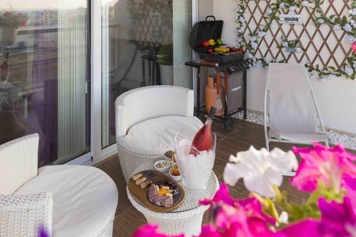 Ganze Wohnung, Meerblick 2-Bett-Apartment in Strandnähe Hpi6768 in Marsaskala, Insel Malta