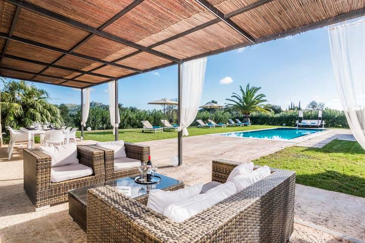 Villa "Can Bossa" com vista para a montanha, Wi-Fi, piscina, jardim e terraço in Capdepera, Maiorca (Leste)
