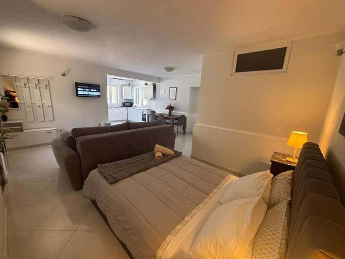 Ferienwohnung für 4 Personen, mit Garten und Ausblick