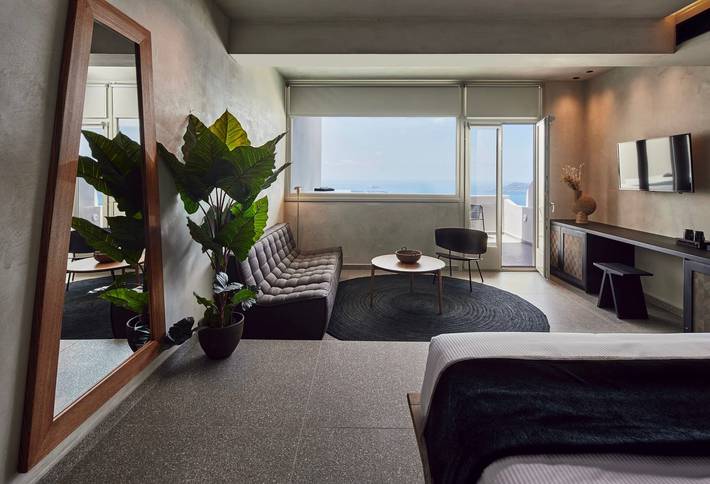 Villa pour 2 personnes, avec terrasse et vue sur l’océan dans Firostefani - 3