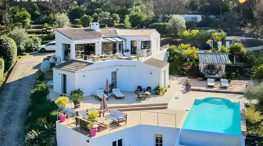 Maison d’hôte pour 2 personnes, avec Terrasse et Jardin ainsi que Piscine et Vue à Tourrettes