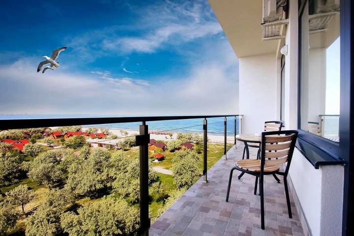 Appartement de vacances pour 4 personnes, avec vue sur le lac ainsi que vue et balcon