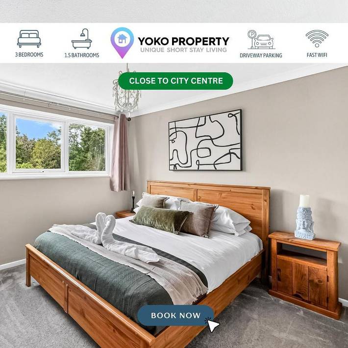 Holiday rental for 6 people, with Balcony and Terrace as well as Garden and Lake view in Milton Keynes