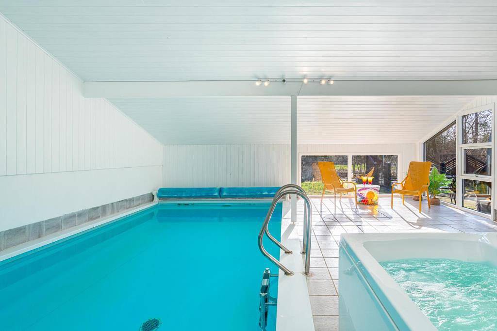 Modernes Ferienhaus mit Pool, Sauna und eingezäuntem Garten in Jegum – ideal für Familien und Hundebesitzer in Jegum, Jegum Ferieland