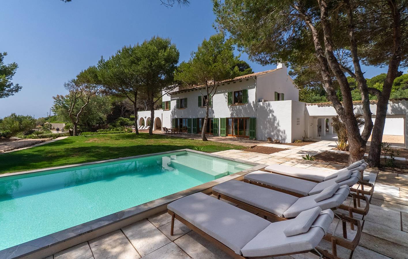 Apartment mit Meerblick, Pool, Terrasse und AC, 1,5 km zum Strand in Son Moll, Capdepera