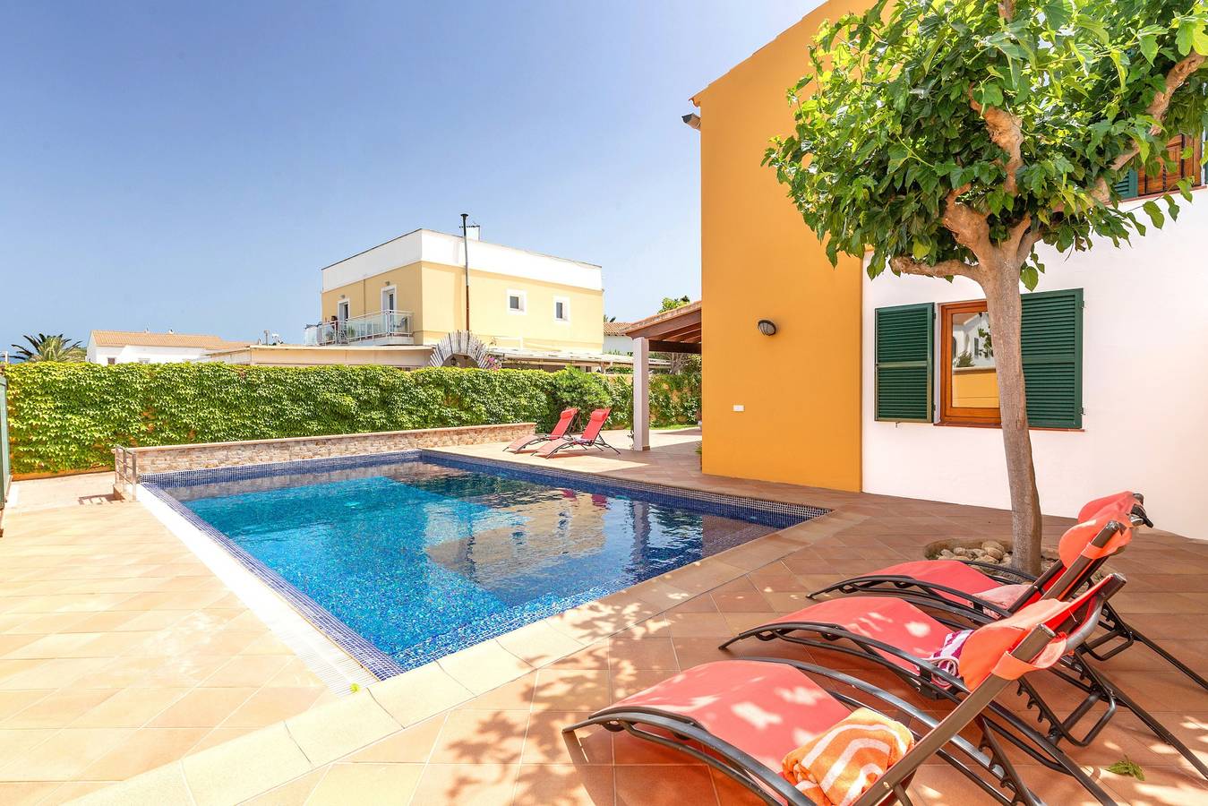 Ferienhaus 'Vivienda Con Piscina En Ciutadella' mit privatem Pool, Wlan und Klimaanlage in Cala Blanes, Ciutadella