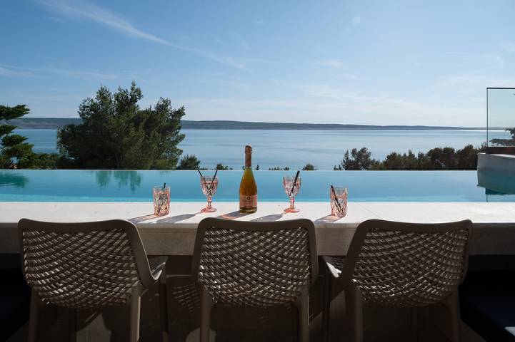 Villa for 14 personer, med balkon og sauna i Zadar