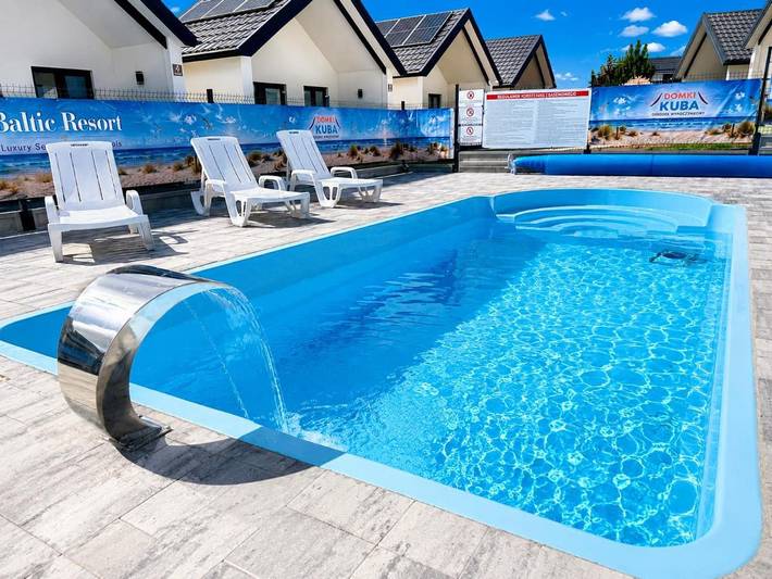 Ośrodek wypoczynkowy dla 2 osób, z Jacuzzi i Taras oraz Ogród i Basen w Jarosławiec