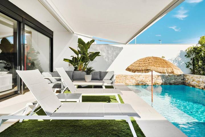 Casa rural para 8 personas, con jardín además de piscina y vistas en San Pedro del Pinatar - 3