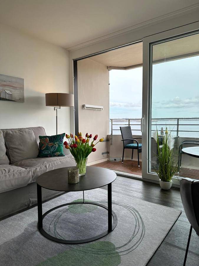 Ferienwohnung für 2 Personen, mit Balkon und Sauna sowie Seeblick und Ausblick in Stadt Glücksburg