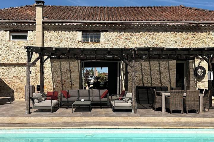 Maison de vacances pour 4 personnes, avec piscine à Eauze