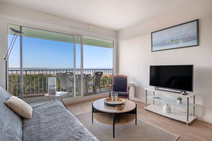 Gîte pour 4 personnes, avec Vue sur l’océan et Balcon dans Plage de l'Ermitage