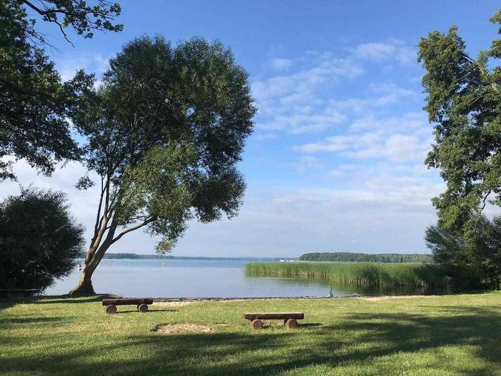 Ferienwohnung für 4 Personen, mit Balkon und Terrasse sowie Garten und Sauna in Bad Saarow